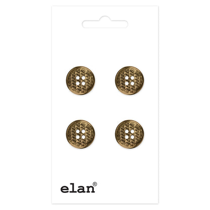 ELAN 4-Hole Button 11.5 mm (7/16 in) 4 Count