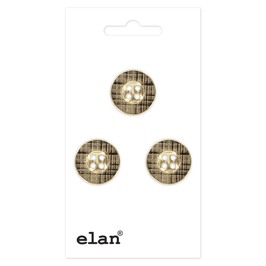 ELAN 4-Hole Button 15 mm (5/8 in) 3-Count