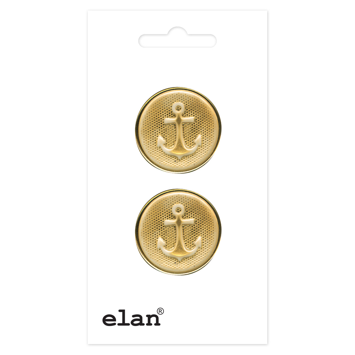 ELAN shank buttons, 21 mm (7/8 in.), 2-pack