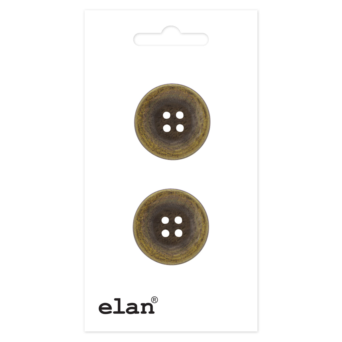 ELAN 4 Hole Button 20 mm (3/4 in), 2 Count