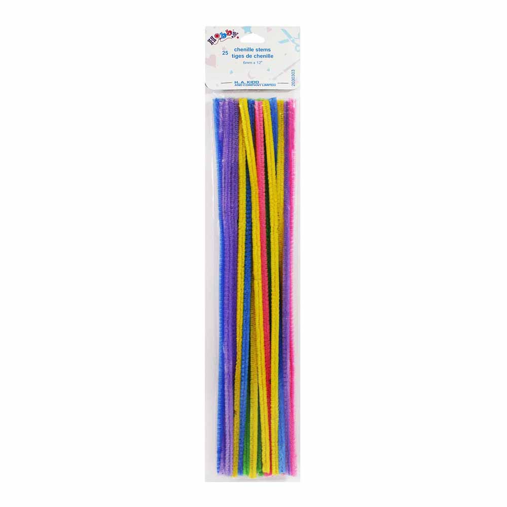HOBBY Chenille Stems – Spring Assorted – 25 pcs