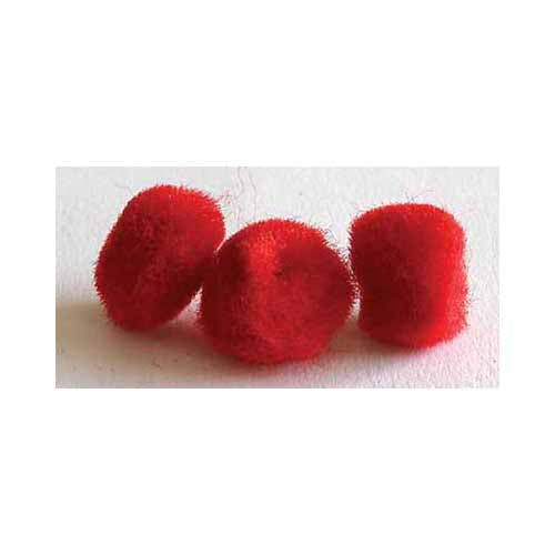 HOBBY Pompoms Red - 25mm - 8 pcs