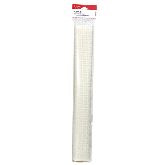 STITCHER’S CHOICE Cotton Aida – 14 ct – 38.1 × 45.7 cm (15″ × 18″) – Antique White