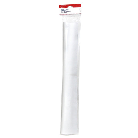 STITCHER’S CHOICE Cotton Aida – 18 ct – 38.1 × 45.7 cm (15″ × 18″) – White