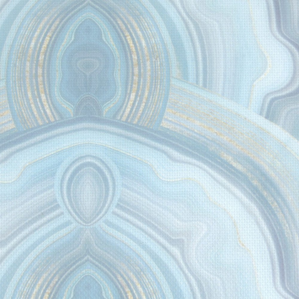 DMC Charles Craft Printed Aida Cloth 14 Count 15 × 18 In Blue Agate