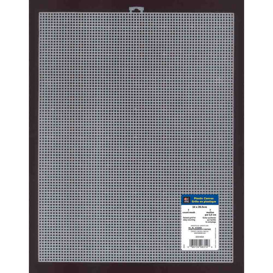 CRAFTING ESSENTIALS Plastic Canvas 7 count - 34cm x 26.5cm (13"" x 10"")
