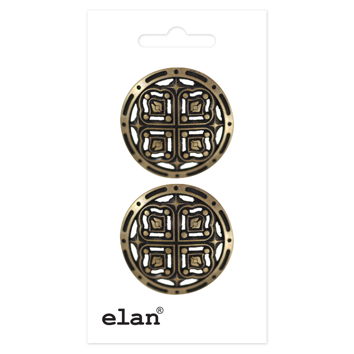 ELAN Shank Button - 28mm (1 1/8) - 2 count
