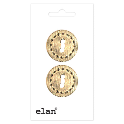 ELAN 2-Hole Button 23 mm (7/8 in) 2 Count