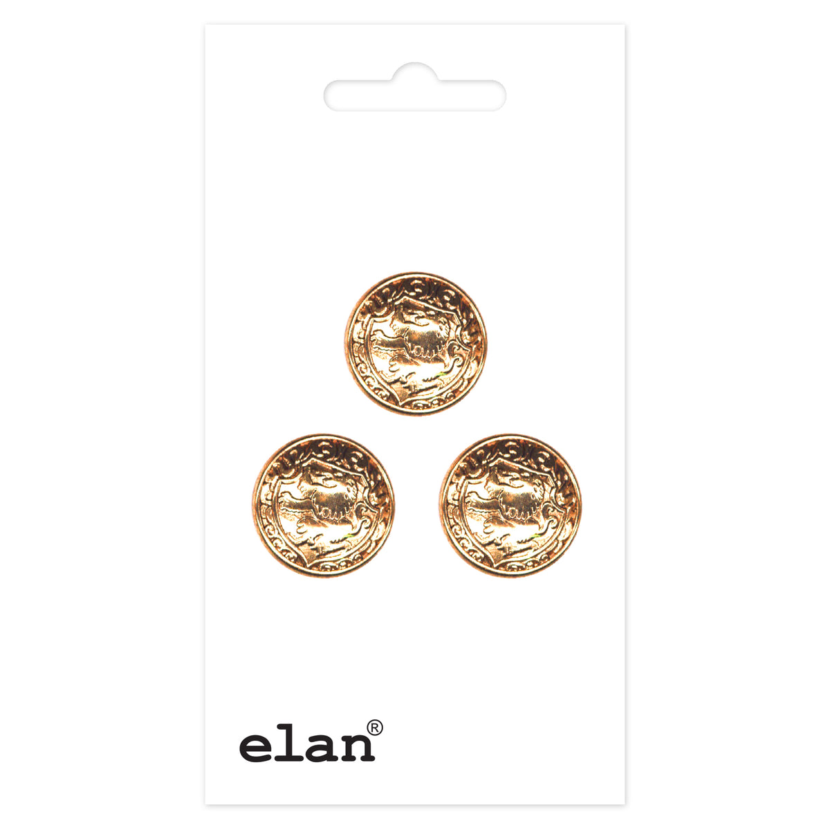 ELAN Shank Button 15 mm (5/8 in), 3 Pack