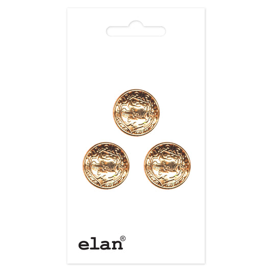 ELAN Shank Button 15 mm (5/8 in), 3 Pack
