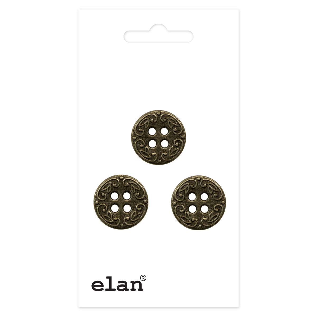 ELAN 4-Hole Button — 15 mm (5/8 in.) — 3 Count