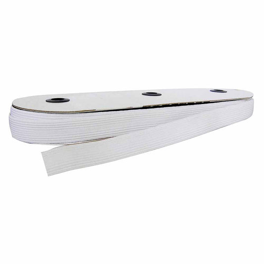 UNIQUE Braided Elastic - 19 mm x 15 m - White