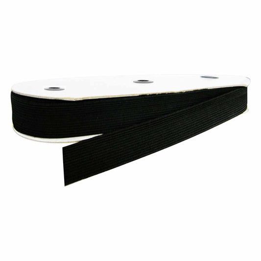 UNIQUE Braided Elastic - 25 mm x 17 m - Black