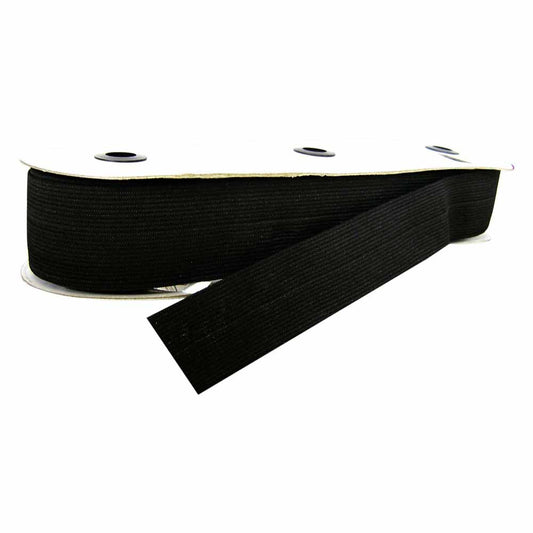 UNIQUE Belting Elastic - 38 mm x 17 m - Black