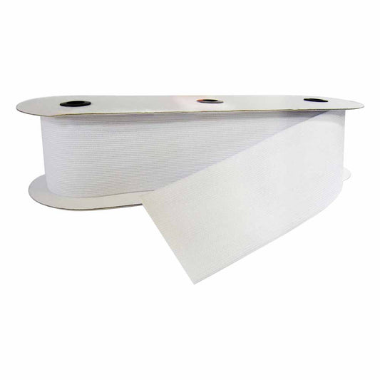 UNIQUE Belting Elastic - 50 mm x 17 m - White