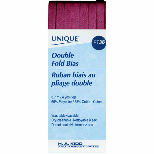 UNIQUE Double Fold Bias Tape – 7 mm x 3.7 m – Wine