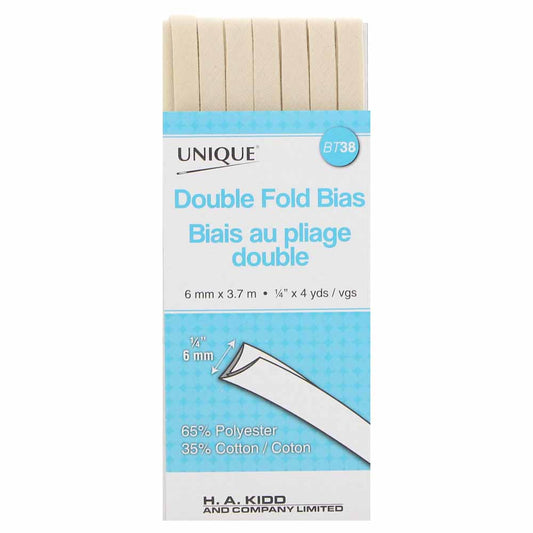 UNIQUE Double Fold Bias Tape 7mm x 3.7m – Fawn