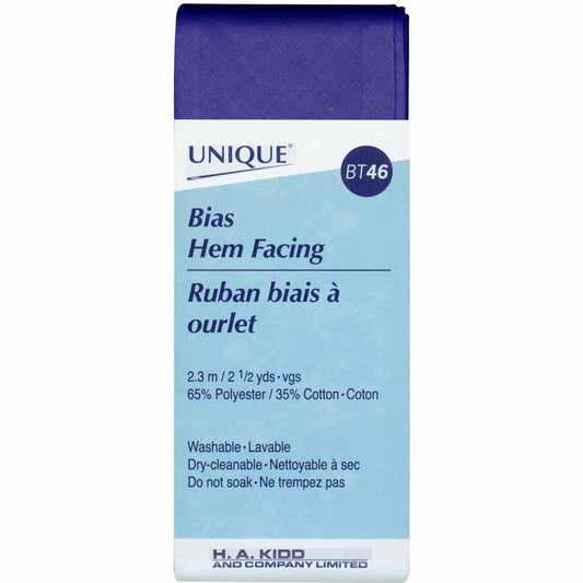 UNIQUE Hem Facing - 50 mm × 2.3 m (2" × 2½ yd) - Royal Blue
