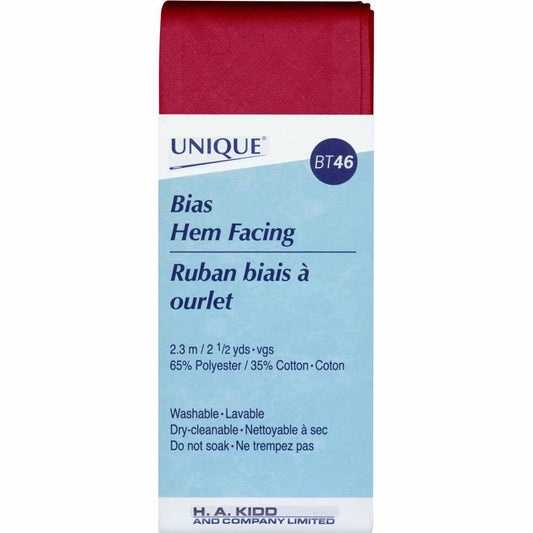 UNIQUE Hem Facing – 50 mm x 2.3 m (2" x 2.5 yd) – Brick
