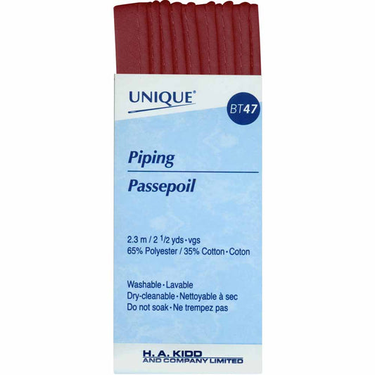 UNIQUE Corded Piping – 3.2 mm x 2.3 m (1/8" x 2.5 yd) – Wine