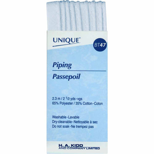 UNIQUE Corded Piping – 3.2 mm x 2.3 m (1/8" x 2.5 yd) – Light Blue