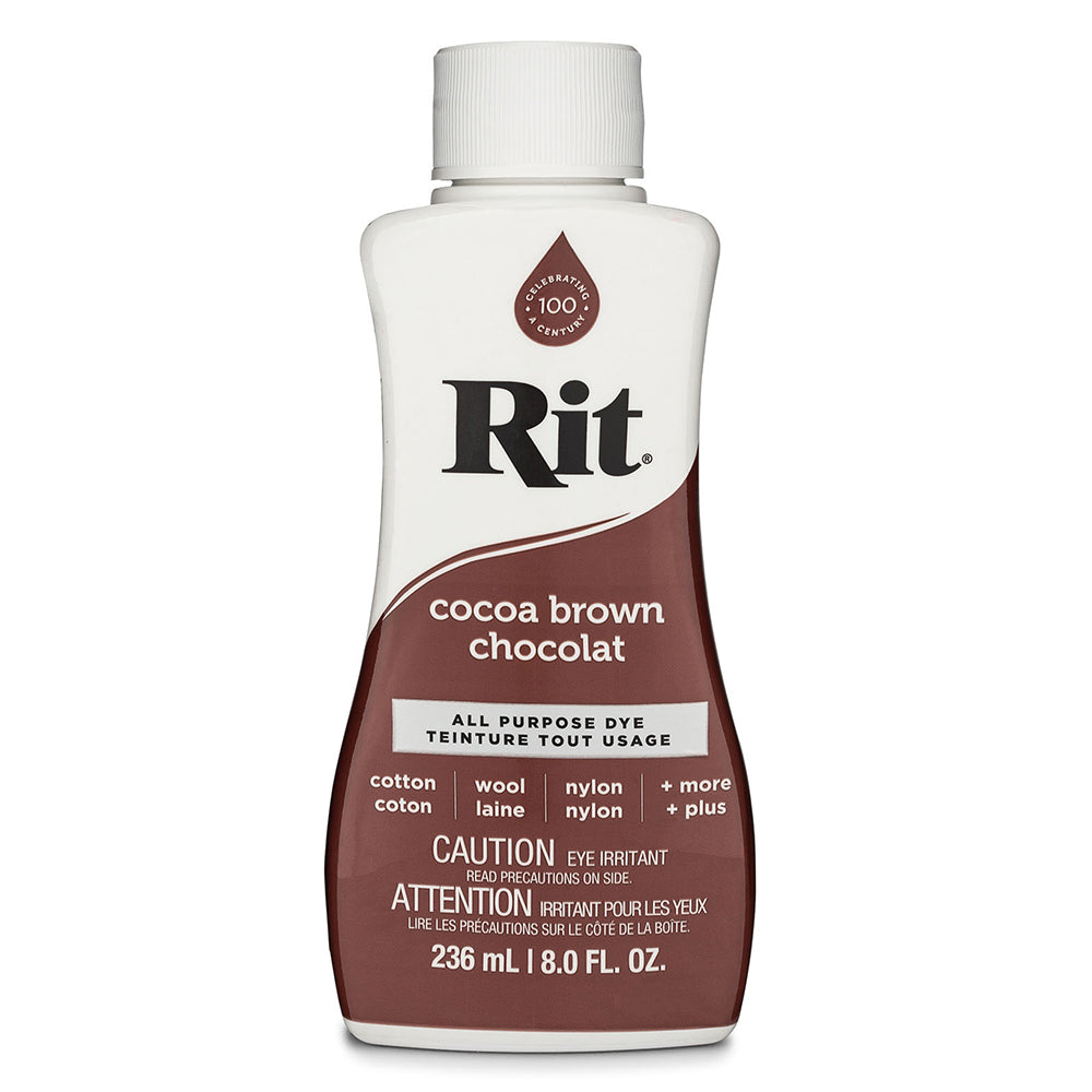 RIT All-Purpose Liquid Dye 236 mL (8 fl oz) Cocoa Brown