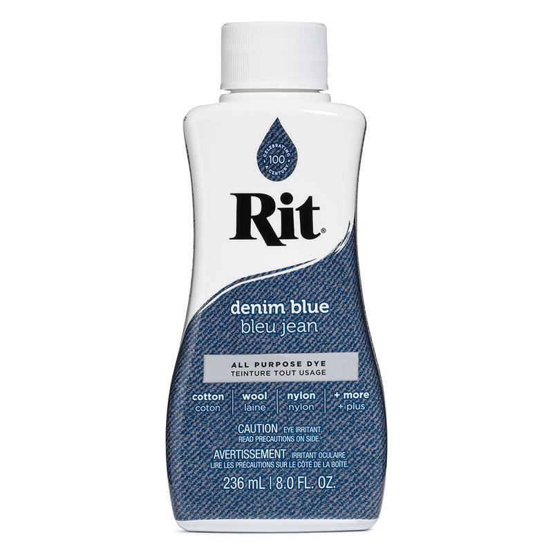 Teinture liquide tout usage RIT - bleu denim - 236 ml (8 oz)