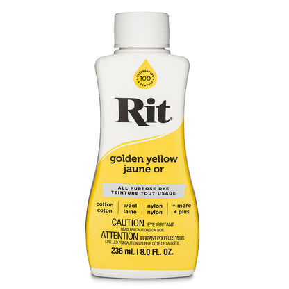 RIT All-Purpose Liquid Fabric Dye 236 mL (8 fl oz) Golden Yellow