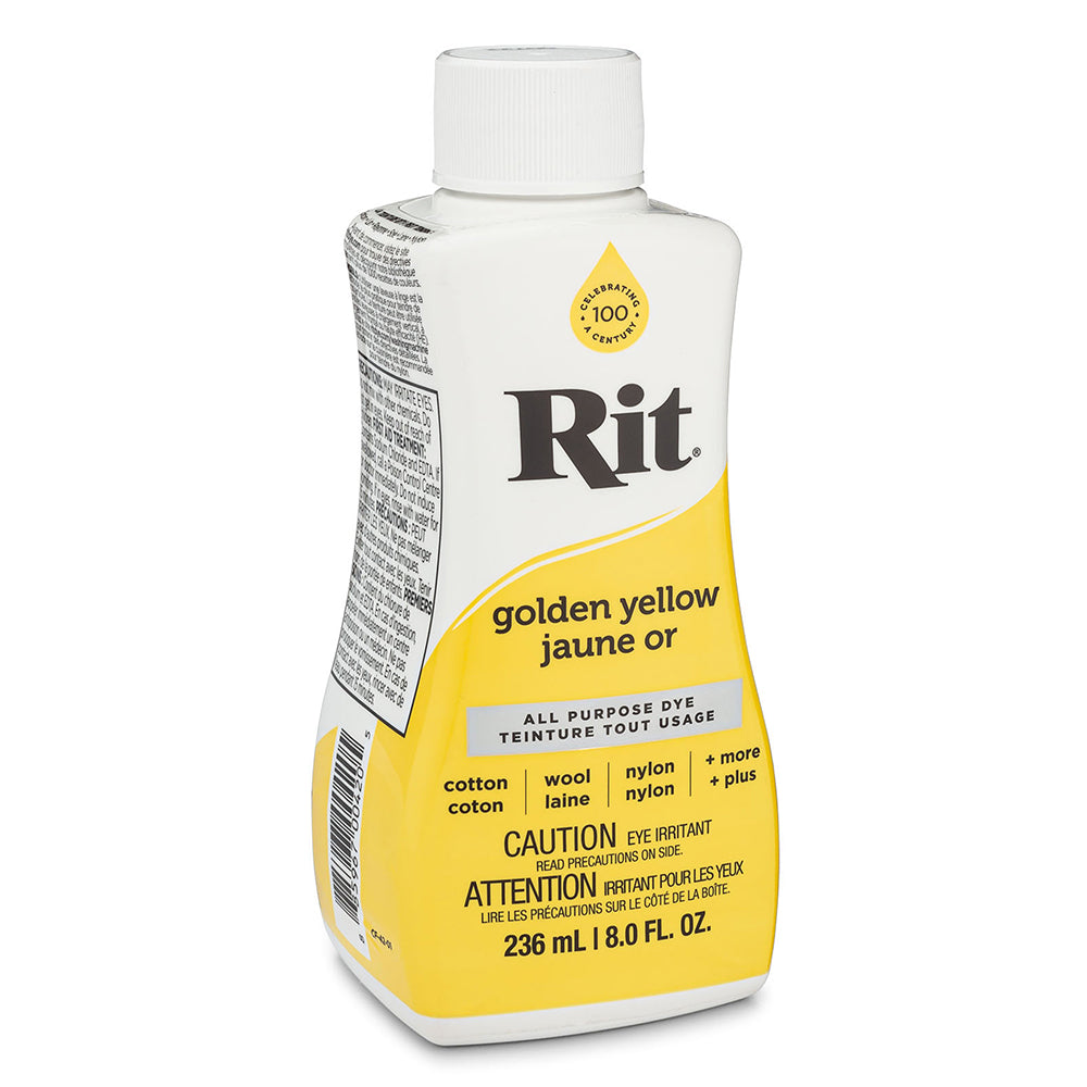 RIT All-Purpose Liquid Fabric Dye 236 mL (8 fl oz) Golden Yellow