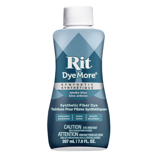 RIT Dyemore Liquid Dye for Synthetic Fibers 207 ml (7 Oz) Smoky Blue