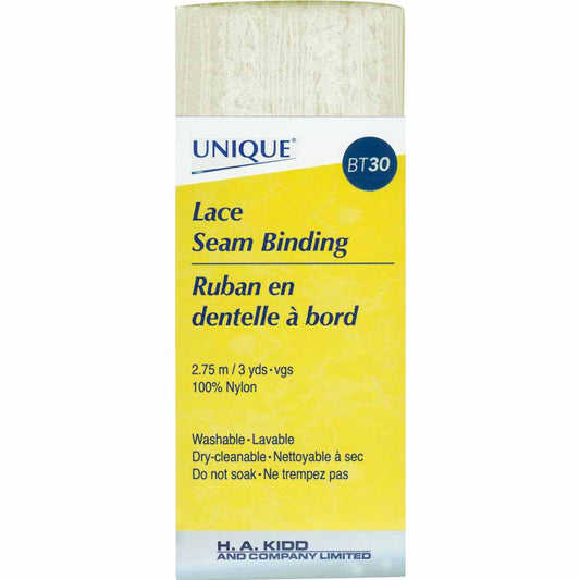 UNIQUE Lace Seam Binding – 18 mm x 2.75 m – Ivory