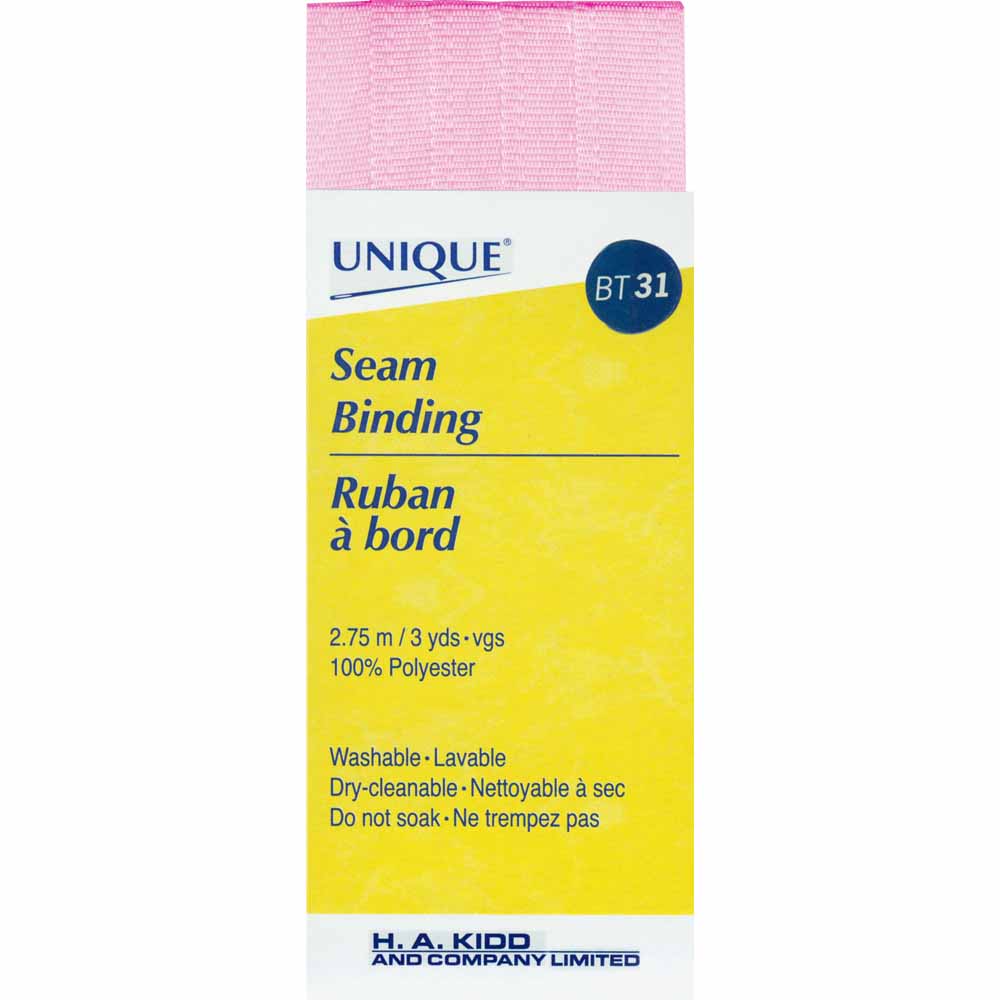 UNIQUE Seam Binding – 14 mm x 2.75 m – Light Pink