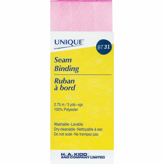 UNIQUE Seam Binding – 14 mm x 2.75 m – Light Pink