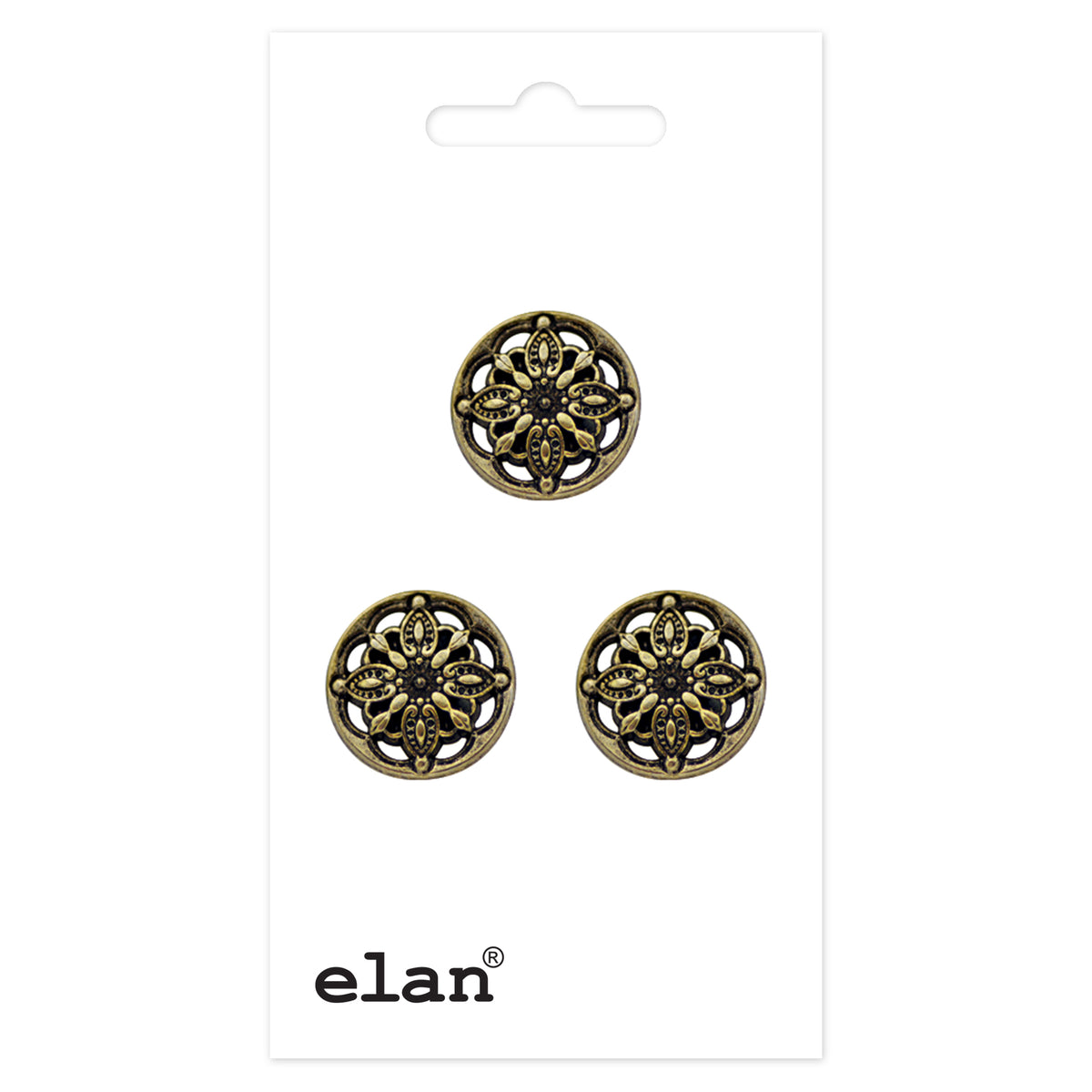 ELAN Shank Button 15 mm (5/8 in), 3 Count