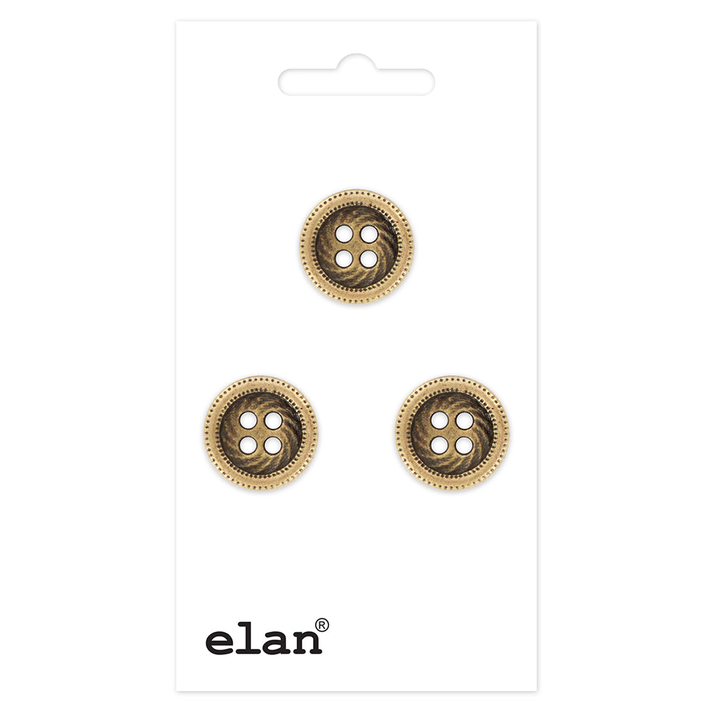 ELAN 4-Hole Button 13 mm (1/2 in) 3-Count