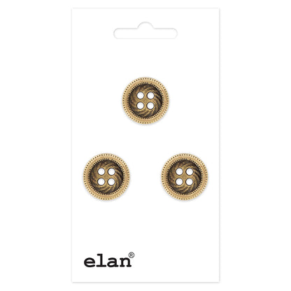 ELAN 4-Hole Button 13 mm (1/2 in) 3-Count