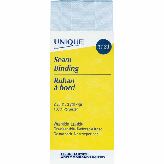 UNIQUE Seam Binding – 14 mm x 2.75 m – Light Blue