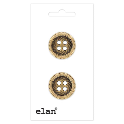 ELAN 4-Hole Button 19 mm (3/4 in) 2-Count