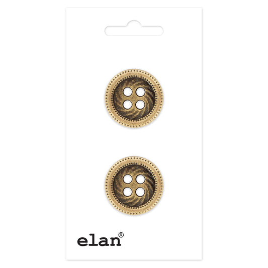 ELAN 4-Hole Button 19 mm (3/4 in) 2-Count