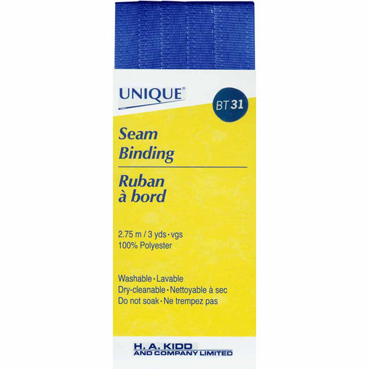 UNIQUE Seam Binding – 14 mm x 2.75 m – Royal