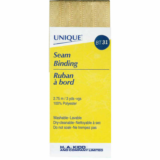 UNIQUE Seam Binding – 14 mm x 2.75 m – Beige