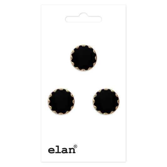 ELAN Shank Button 13 mm (1/2 in) 3-Count
