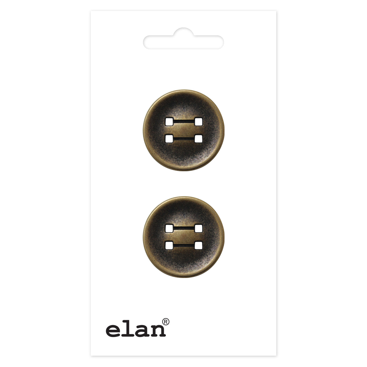 ELAN 2 Hole Button - 19mm (3/4) - 2 count