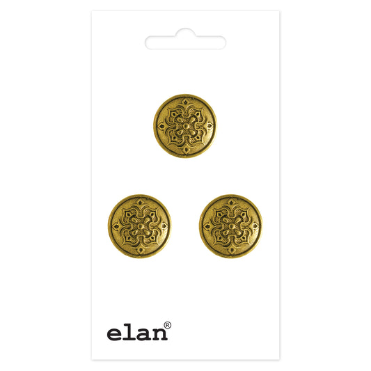 ELAN Shank Button 15 mm (5/8 in.) - 3 count