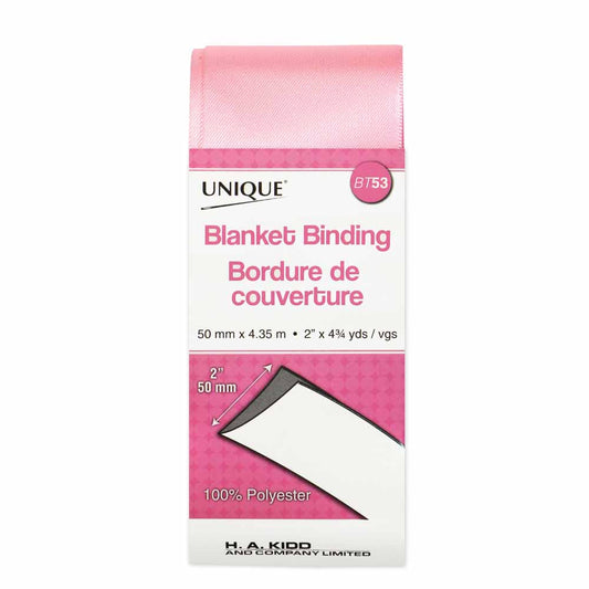 UNIQUE Blanket Binding 52 mm x 4.35 m – Light Pink
