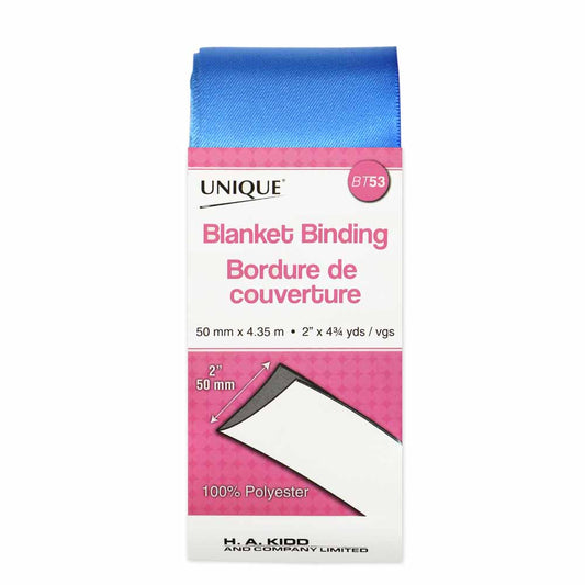 UNIQUE Blanket Binding 52mm x 4.35m - Neon Blue