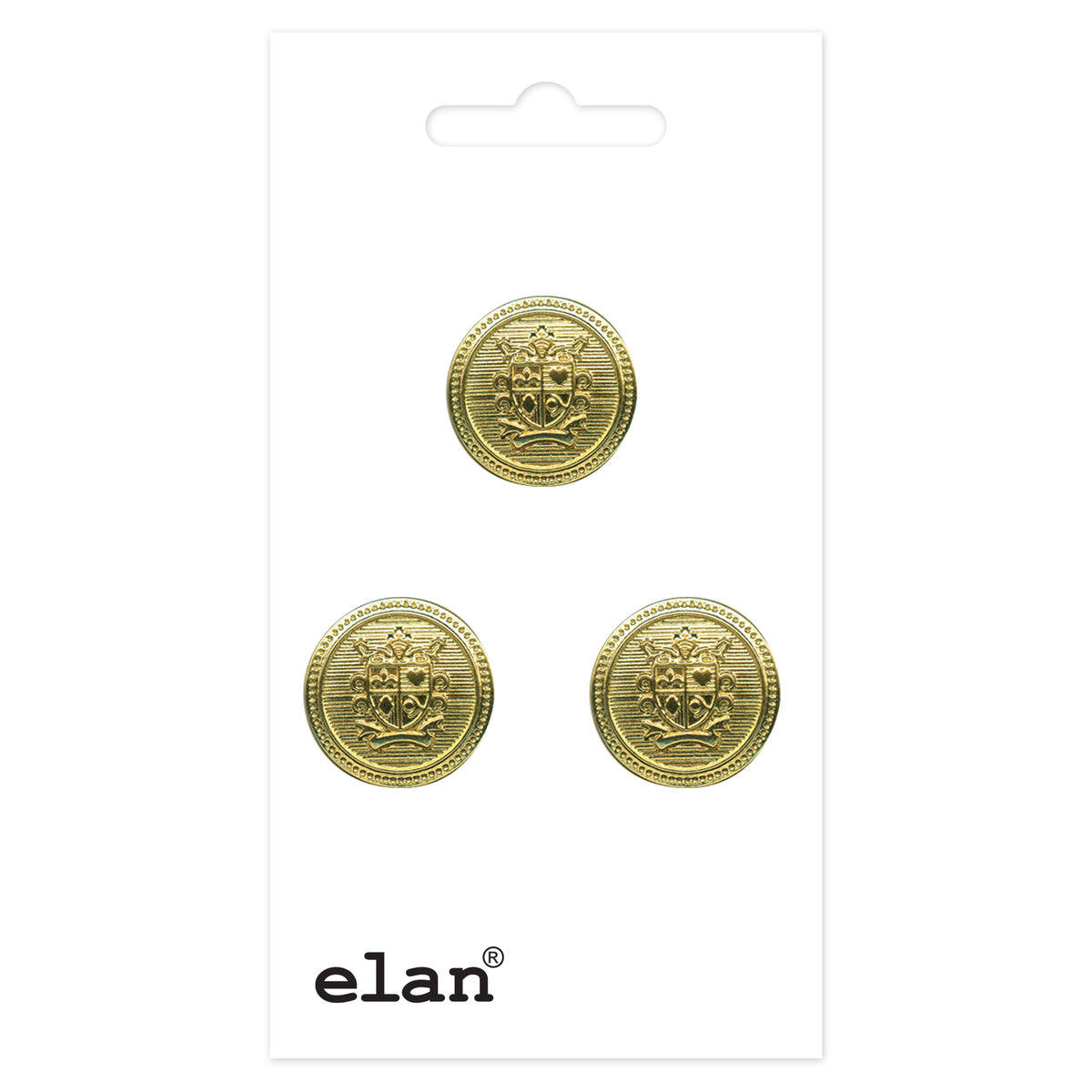 ELAN Shank Button - 15mm (5/8") - 3 count