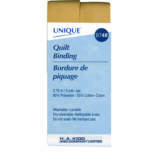 UNIQUE Quilt Binding 25mm x 2.75m - Gold