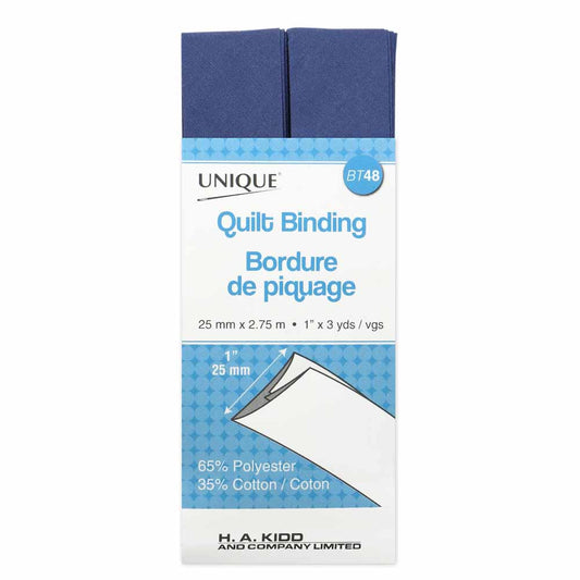 UNIQUE Quilt Binding 25mm x 2.75m - Stone Blue