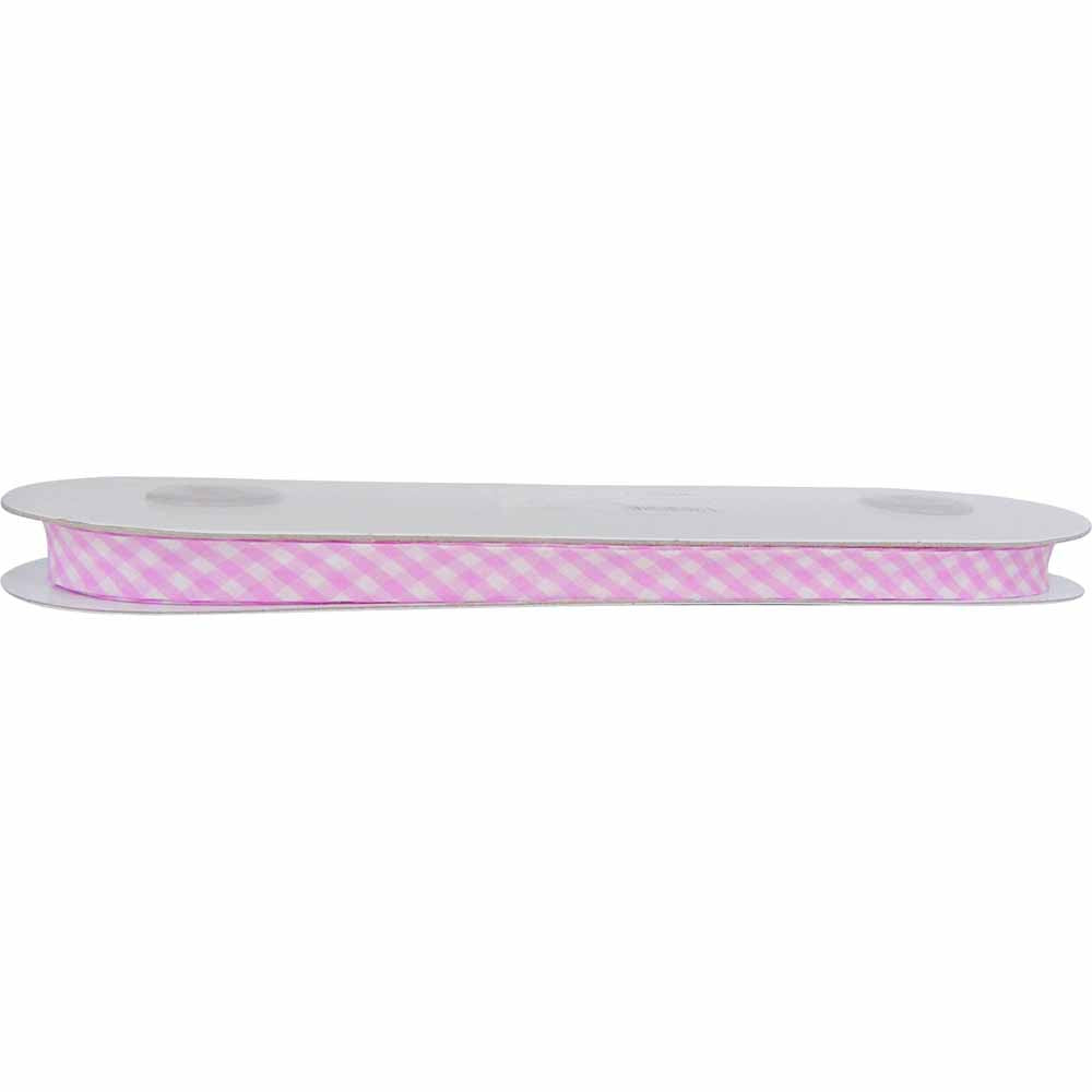 UNIQUE Extra Wide Double Fold Printed Bias Tape 14 mm × 25 m – Baby Pink